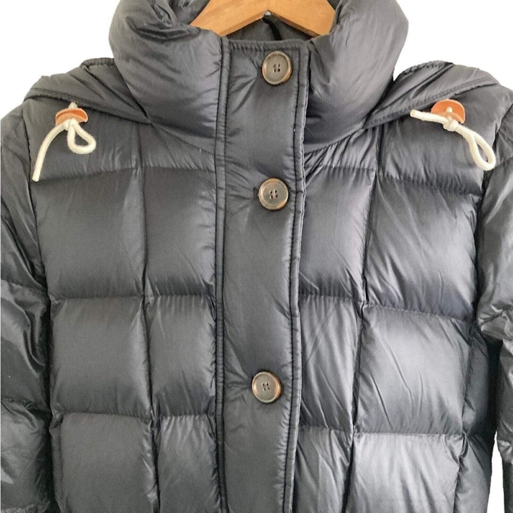 Abercrombie & Fitch Goose Down Sherpa Hoody Puffer Parka Coat Women’s Small - Picture 5 of 10